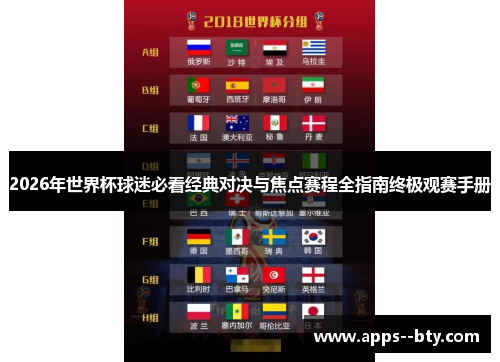 2026年世界杯球迷必看经典对决与焦点赛程全指南终极观赛手册 2026年世界杯球迷必看经典对决与焦点赛程全指南终极观赛手册